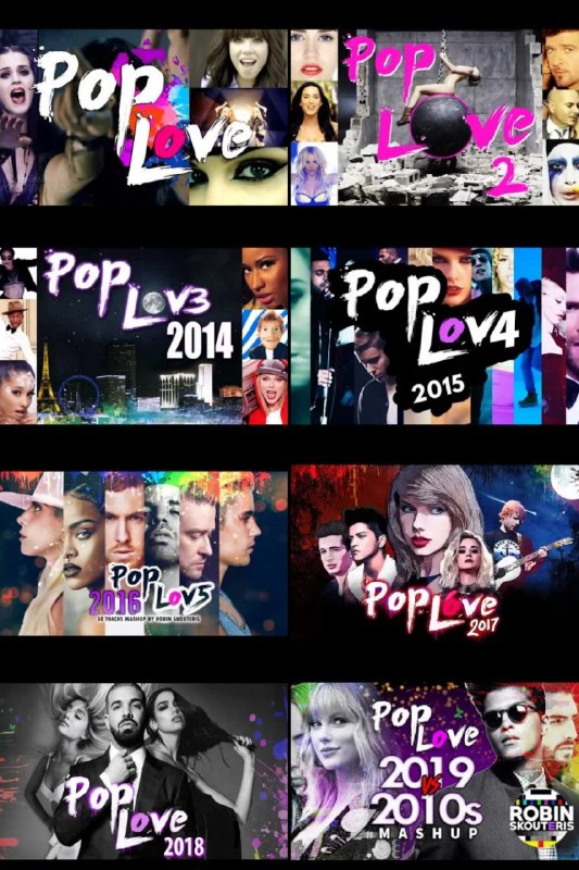 资源名称：POP LOVE 流行曲串烧-油管@Robin Skouteris描述：2011～2019共8首混剪作品MV分辨率：1080P_HD作者官网：
