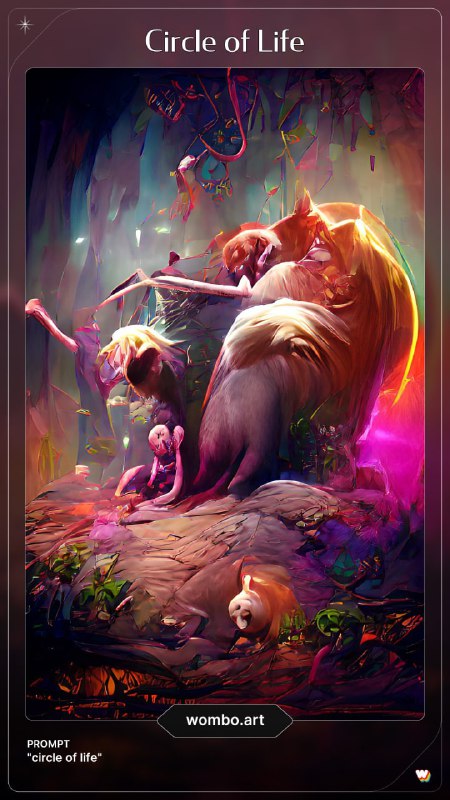 #美图 #网页工具▎  Dream by WOMBO一段简短的描述 + 一个风格，几秒钟生成一幅画作
