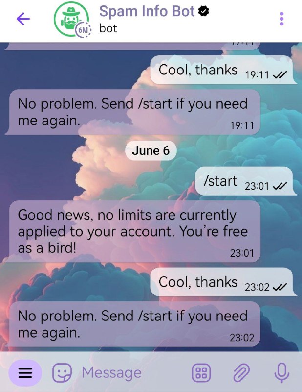 新型TG骗局，初步判断是钓鱼，钓你手机号的，如果是86手机号用户就完了图4才是官方机器人 @spambot来自 大屁屁🏷 TAG #隐私 #诈骗📢 Channel @opencfdchannel👥 Group @open_source_community新型TG骗局，初步判断是钓鱼，钓你手机号的，如果是86手机号用户就完了图4才是官方机器人 @spambot来自 大屁屁🏷 TAG #隐私 #诈骗📢 Channel @opencfdchannel👥 Group @open_source_community