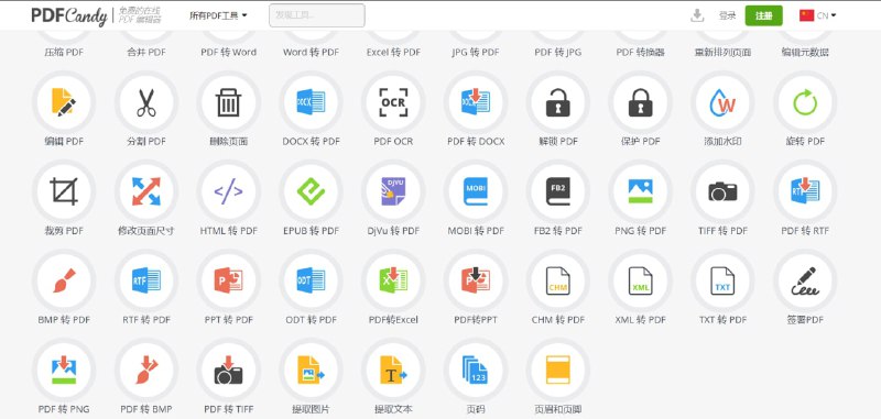 #网页工具 #格式转换▎  PDF Candy免费的在线 PDF 编辑器