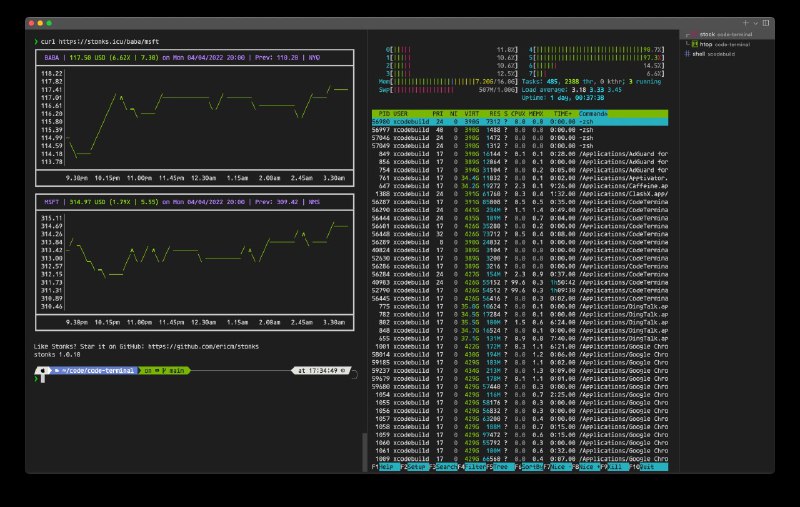 #Windows #macOS #Linux #GitHub ▎  CodeTerminalGitHub | 下载构建版 | 群组Visual Studio Code 的独立终端